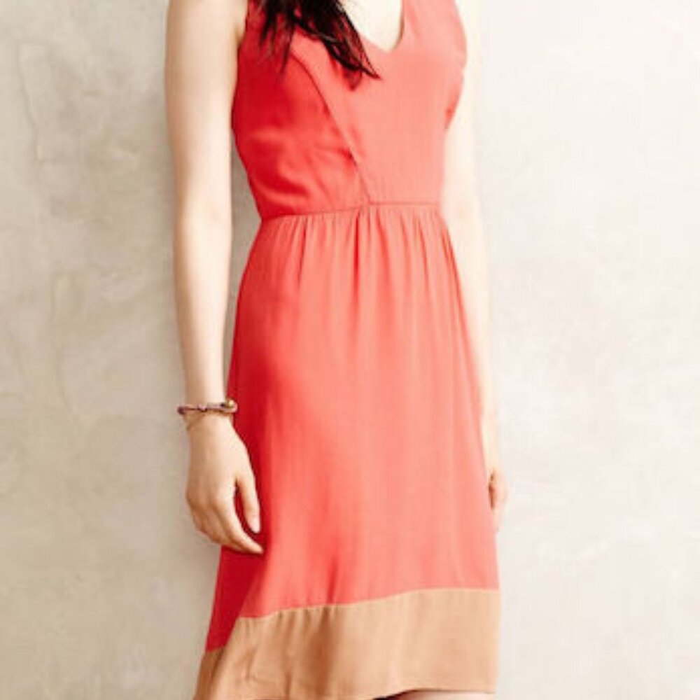 Anthropologie colorblock sleeveless dress